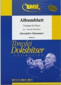 Glazunov: Albumblatt for Trumpet published by Marc Reift