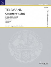 Telemann: Overture (Suite) in A minor TWV 55:A2 for Treble Recorder published by Schott