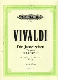 Vivaldi: The Four Seasons Opus 8 No 1 in E (Spring) published by Peters - Full Score