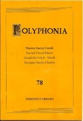 Polyphonia Volume 78 - Pressato : Responsoria ad Matutinum in Nativitate Domini SATB published by Carrara