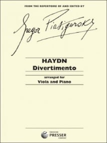 Haydn: Divertimento in D (Piatigorsky) for Viola published by Elkan-Vogal