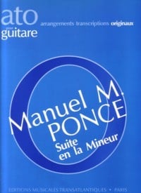Ponce: Suite In A Minor for Guitar published by EMT