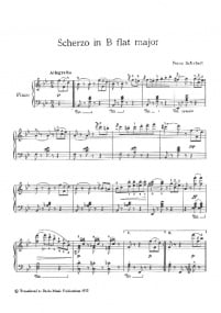 Schubert: Scherzo in Bb for Piano published by Banks