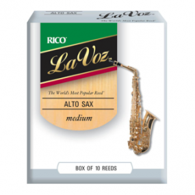 Rico La Voz Alto Saxophone Reeds (10) - Medium Hard