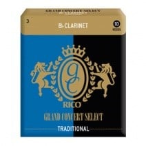 Rico Grand Concert Select Traditional Bb Clarinet Reeds (Pack of 10) - Strength 2