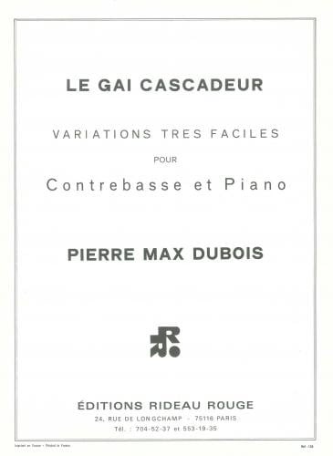Dubois: Le Gai Cascadeur for Double Bass published by Rideau