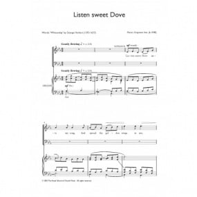 Ives: Listen Sweet Dove SATB published by RSCM