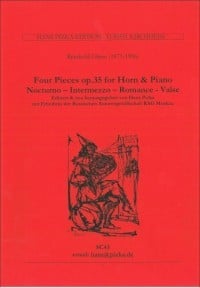 Gliere: Four Pieces Op 35 for Horn published by Hans Pizka Edition