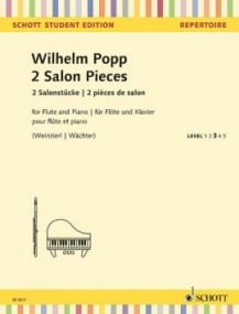 Popp: 2 Salon Pieces for Flute published by Schott