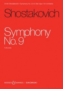 Shostakovich: Symphony No.9 In E minor Op.70 (Study Score) published by Sikorski / Boosey & Hawkes