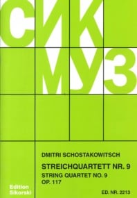 Shostakovich: String Quartet No 9 published by Sikorski