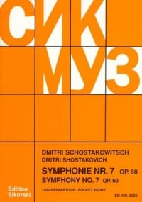 Shostakovich: Symphony No.7 In C Op. 60 (Study Score) published by Sikorski