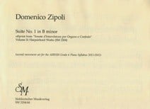 Zipoli: Suite No 1 in B Minor for Piano published by Suddeuttscher Musikverlag