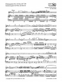Mozart: Flute Quartet in D K285 arranged for Flute & Piano published by Universal