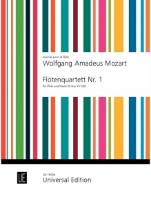Mozart: Flute Quartet in D K285 arranged for Flute & Piano published by Universal