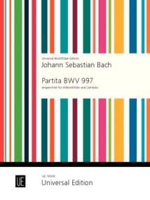 Bach: Partita BWV 997 for Treble Recorder published by Universal