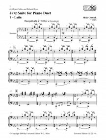 Cornick: Jazz Suite for Piano Duet published by Universal