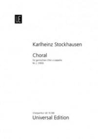 Stockhausen: Choral SATB published by Universal - Choral Score