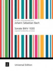 Bach: Sonata BWV1030 for Treble Recorder published by Universal