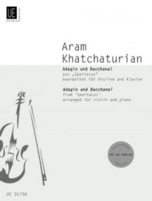 Khatchaturian: Adagio and Bacchhanal from ''Spartacus'' for Violin published by Universal