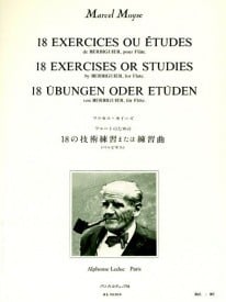 Moyse: 18 Exercices Ou Etudes De Berbiguier Pour Flute published by Leduc