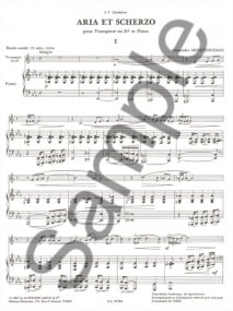 Aroutiounian: Aria et Scherzo for Trumpet published by Leduc