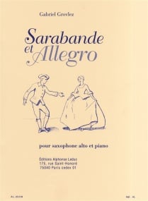 Grovlez: Sarabande Et Allegro for Alto Saxophone published by Leduc