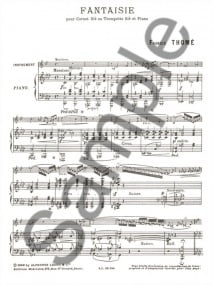 Thome: Fantaisie for Trumpet published by Leduc