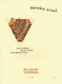 Ravel: Piece En Forme De Habanera for Alto Saxophone published by Leduc