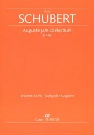 Schubert: Auguste jam coelestium D488 published by Carus  - Vocal Score