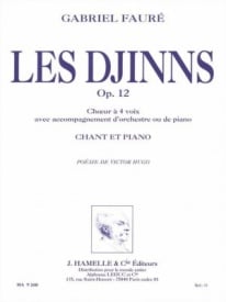 Faure: Les Djinns Opus 1 published by Leduc2 - Vocal Score