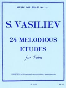 Vasiliev: 24 Melodious etudes for Tuba published by Leduc