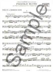 Dubois: Piccolo Suite Tuba or Bass Trombone published by Leduc