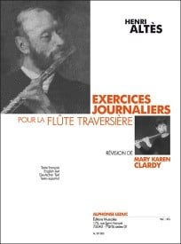 Altes: Exercices Journaliers Pour La Flûte Traversière (Clardy) published by Leduc
