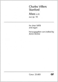 Stanford: Mass in B Opus 10 published by Carus - Vocal Score