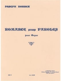 Bonnet: Romance Sans Paroles Opus 7 No.8 published by Leduc
