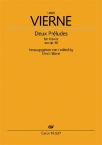 Vierne: Deux Preludes Opus 36 for Piano published by Carus