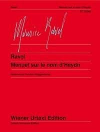 Ravel: Menuet sur le nom d'Haydn for Piano published by Wiener Urtext