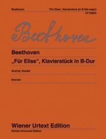Beethoven: Fur Elise and Piano work in Bb Major published by Wiener Urtext