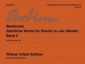 Beethoven: Works for Piano for Four Hands Volume 2 published by Wiener