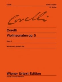 Corelli: Sonatas Opus 5 Volume 2 for Violin published by Wiener Urtext