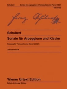 Schubert: Arpeggione Sonata D821 for Cello published by Wiener Urtext
