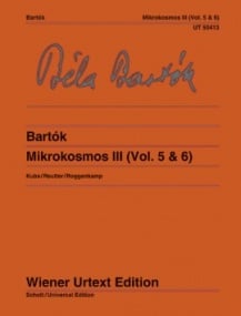 Bartok: Mikrokosmos 3 (Volume 5 & 6) for Piano published by Vienna Urtext