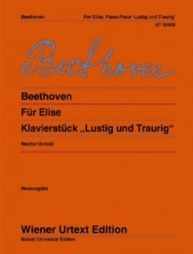 Beethoven: Fur Elise and Lustig und Traurig for Piano published by Wiener Urtext