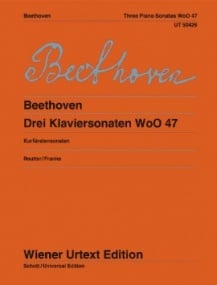 Beethoven: 3 Piano Sonatas [Kurfrsten] WoO 47 for Piano published by Wiener Urtext