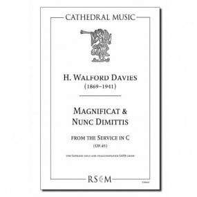 Walford Davies: Magnificat & Nunc dimittis from Service in C SATB published by Cathedral Music