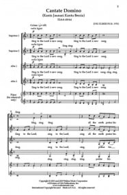 Elberdin: Cantate Domino SSAA published by Walton