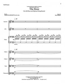 Gjeilo: The Rose for String Quartet published by Walton