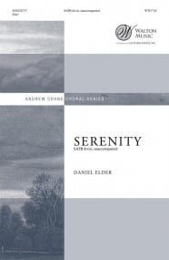 Elder: Serenity SATB published by Walton