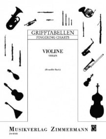 Violin Fingering Chart published by Zimmermann